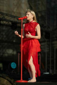 Aurora performs at Lollapalooza India 2025 in Mumbai - March 2025