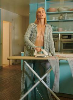 Carolyn Murphy braless for Elle Magazine US - March 2020