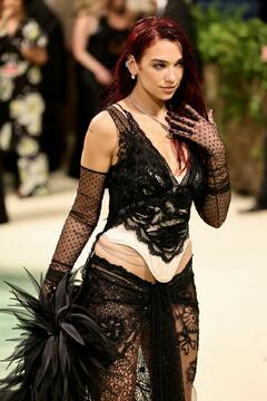 Dua Lipa at the Met Gala Celebrating Sleeping Beauties Reawakening Fashion in NY - May 2024