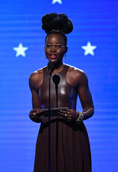 Lupita Nyong'o at 25th Annual Critics' Choice Awards at Barker Hangar in Santa Monica
