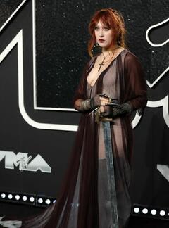 Chappell Roan see through to tits at 2024 MTV Video Music Awards in New York - September 2024