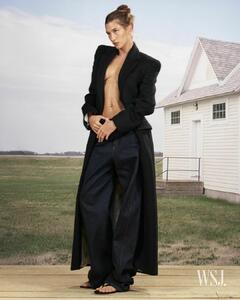 Hailey Bieber braless for Marili Andre for WSJ. Magazine - November 2025