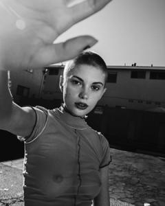 Terra Jo Wallace in see through top