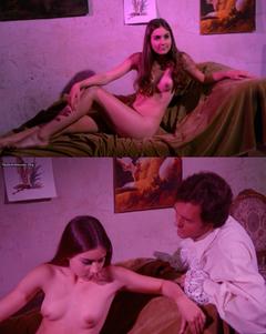 Italian singer Romina Power naked collage from Marquis de Sade - Justine