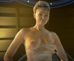 Irina Voronina topless at Lazer Team