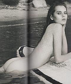 Solveig Mork Hansen naked in a water