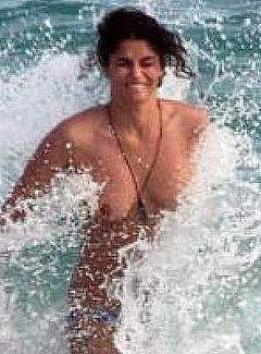 Shermine Shahrivar caught topless