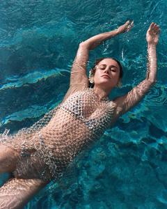 Brie Larson in a water