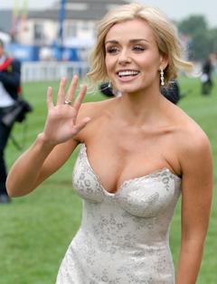 Katherine Jenkins sexy cleavage