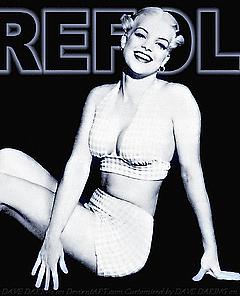 Pauley Perrette black-&-white photo