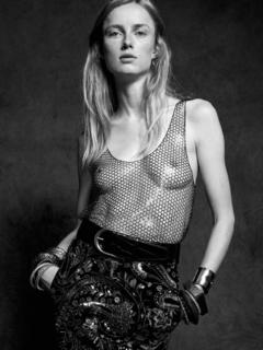 Rianne van Rompaey braless in sheer top for L'Officiel Italia - The Summer & Luxury Issue 2020