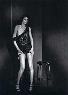 Iris Strubegger flashing her nude tit