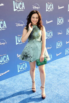 Mary Mouser at the premiere of Pixar´s Luca in Los Angeles