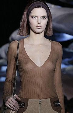 Kendall Jenner in see through top