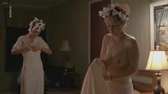 French actress Adelaide Leroux topless in Cigarettes et bas nylons