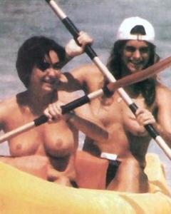 French tennis player Amelie Mauresmo topless with her lesbian girlfriend
