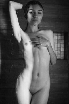 Esthela Guzman wet and nude by Juan Mattey