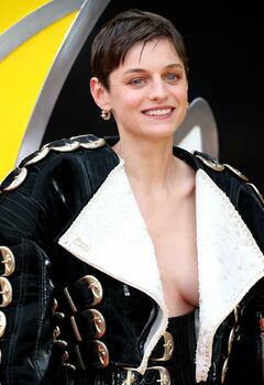 Emma Corin braless at Deadpool and Wolverine UK sneak peek at Eventim Apollo in London - July 2024