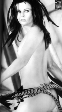 Gabrielle Fitzpatrick naked black-&-white photo