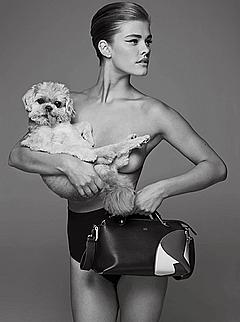Nina Agdal braless in Anthony Maule Photoshoot for CR Fashion Book Issue 7 September 2015