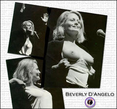 Beverly D'Angelo showing her nude boobs at Dweezil and Ahmet Zappa's concert at the Hollywood Palace