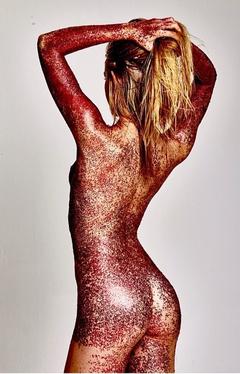 Niamh Adkins naked in a sand