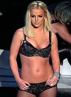 Britney Spears cleavage in bikini