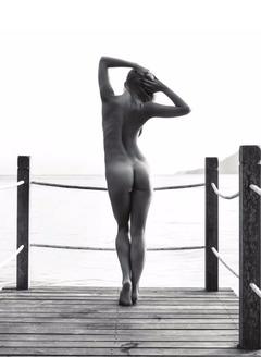 Genevieve Morton posing naked