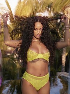 Rihanna Savage in yellow lingerie for X Fenty's June Campaign 2020