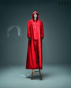 Billie Eilish in red for Elle Magazine, US - October 2019