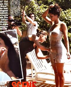 Cristina Del Basso see through to boobs