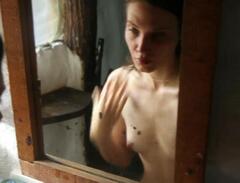Drake Burnette topless in a mirror at 1009