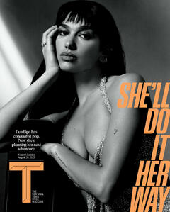 Dua Lipa cleavage for The New York Times Style Magazine - August 2023