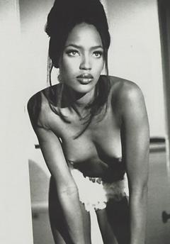 Young Naomi Campbell topless