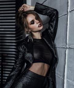 Anastasiya Scheglova in see through top