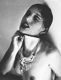 Olivia North nude boobs black-&-white photo