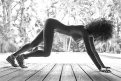 Nereyda Bird naked black-&-white photo