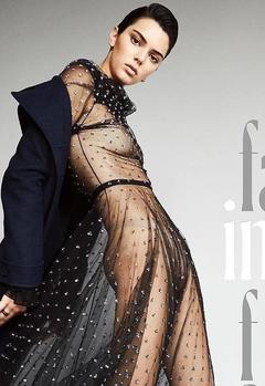 Kendall Jenner in see through dress mag scan