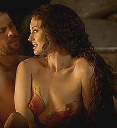 Laura Haddock topless in Da Vincis Demons