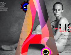 Amber Valletta naked for Love Magazine