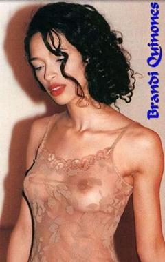 Brandi Quinones in see through top
