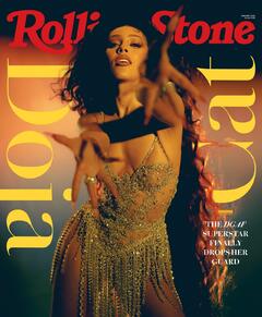 Doja Cat see through to tits in Rolling Stone - January 2022