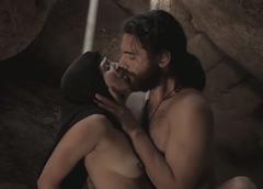 Tamila Koulieva nude tits in Meteora