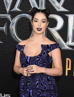 Auli'i Cravalho at the 'Black Panther Wakanda Forever' World Premiere in Hollywood, California