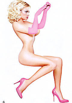Pamela Anderson naked pin-up