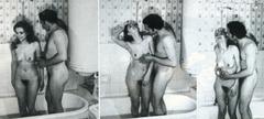 Sandra Julien nude tits and hairy bush