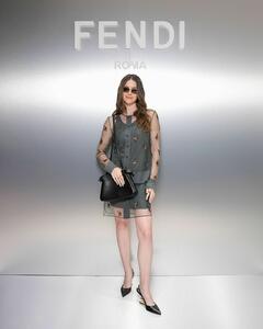 Ella Hunt leggy at FENDI Celebrates Miami Design District Boutique Opening in Miami - December 2024