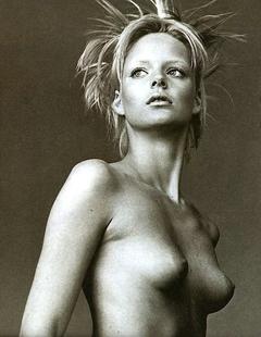 Farrah Summerford topless black-&-white photo