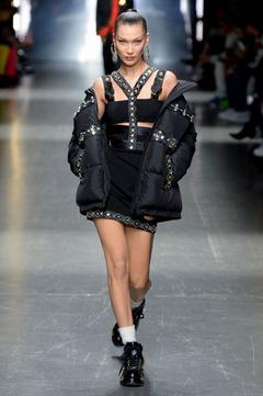 Bella Hadid at Versace Menswear Fashion Show in Milan