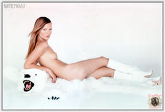 Kate Moss lying naked